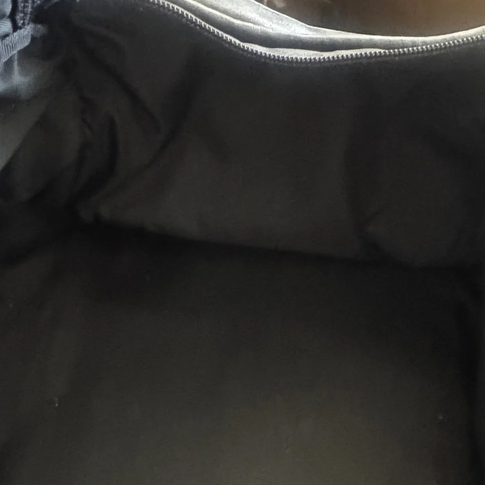 Tumi Black Leather Duffel Bag with Monogrammed JHM
